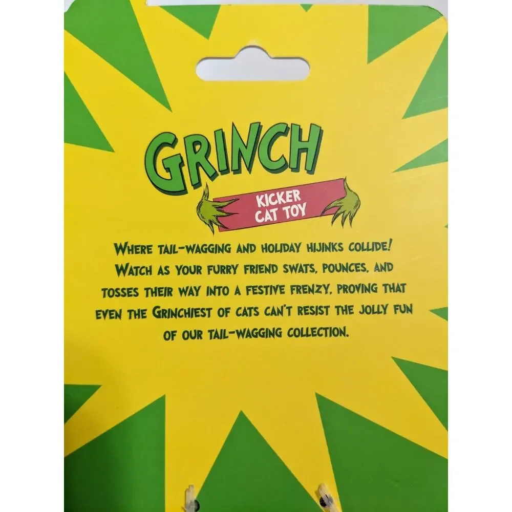 Dr.Suess The Grinch Who Stole Christmas Kicker Cat Toy with Catnip Inside